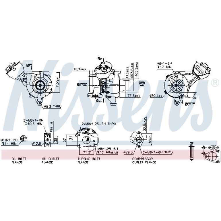 NISSENS Turbolader 93121 NISSENS Turbolader 93121