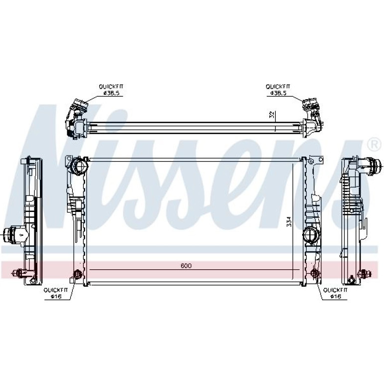 Wasserkühler PKW 60817 Wasserkühler PKW 60817