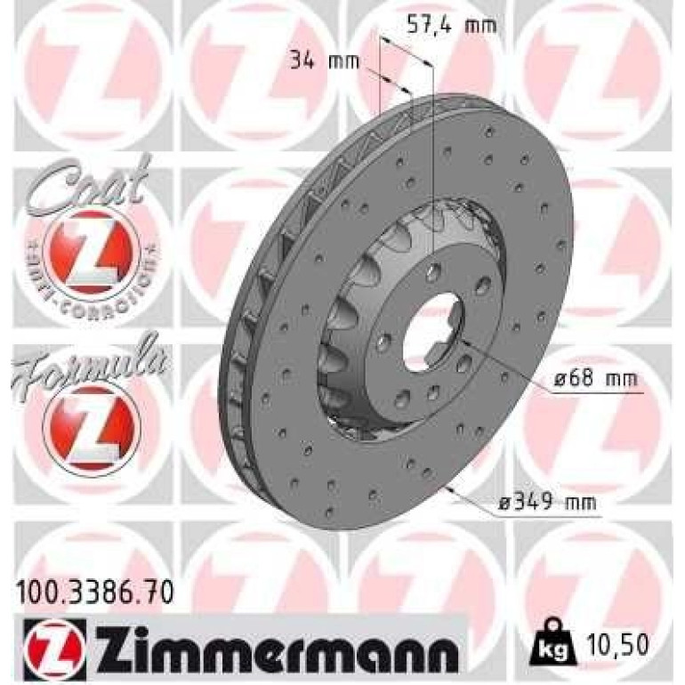 Bremsscheibe VA Sport 100.3386.70