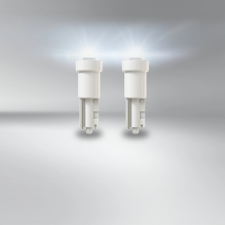Osram LEDriving® SL ~W2.3W W2x4.6d 0.25W 12V 6000K 25 lm White 2 St 2723DWP-02B Osram LEDriving® SL ~W2.3W W2x4.6d 0.25W 12V 6000K 25 lm White 2 St 2723DWP-02B