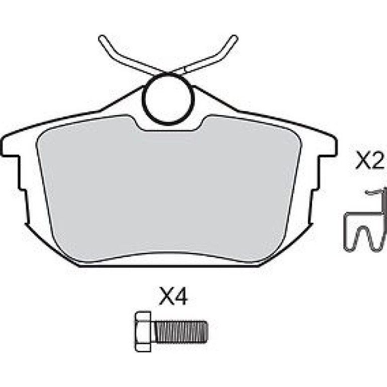 VALEO Bremsbeläge 598492
