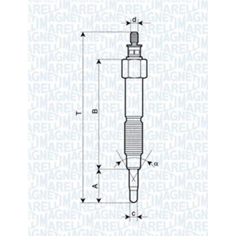 MAGNETI MARELLI Glühkerze 062900093304 MAGNETI MARELLI Glühkerze 062900093304