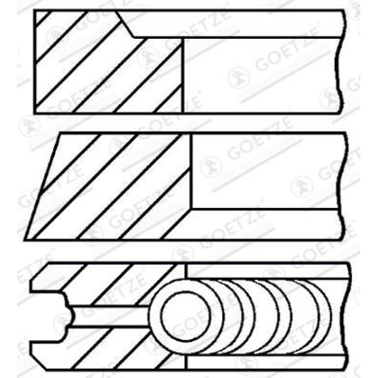 GOETZE ENGINE Kolbenring 08-421000-00 GOETZE ENGINE Kolbenring 08-421000-00