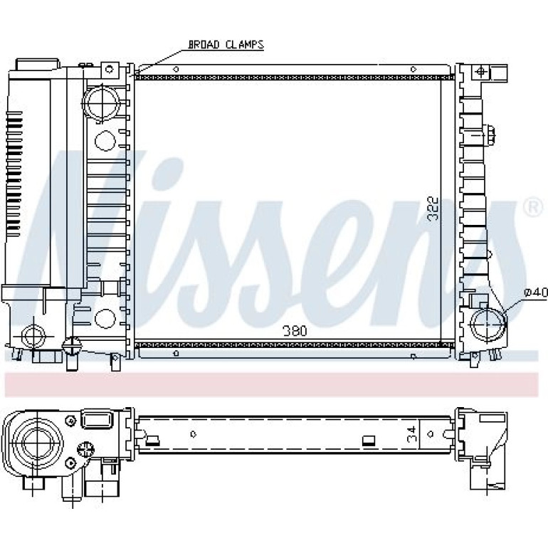 Wasserkühler PKW 60729A Wasserkühler PKW 60729A
