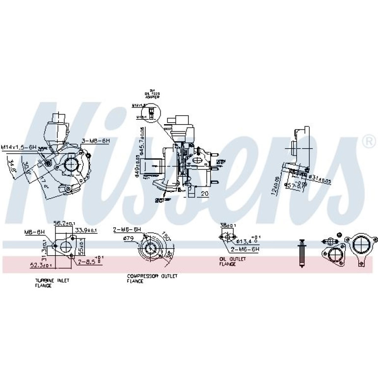 NISSENS Turbolader 93146