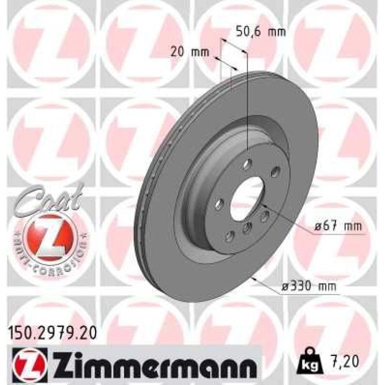 ZIMMERMANN Bremsscheibe 150.2979.20