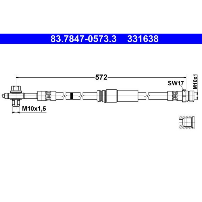 ATE Bremsschlauch 83.7847-0573.3 ATE Bremsschlauch 83.7847-0573.3