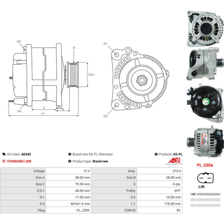 AS-PL Generator A6342 AS-PL Generator A6342