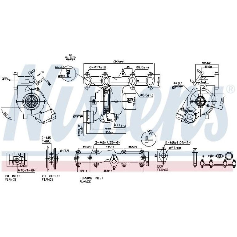 NISSENS Turbolader 93032 NISSENS Turbolader 93032