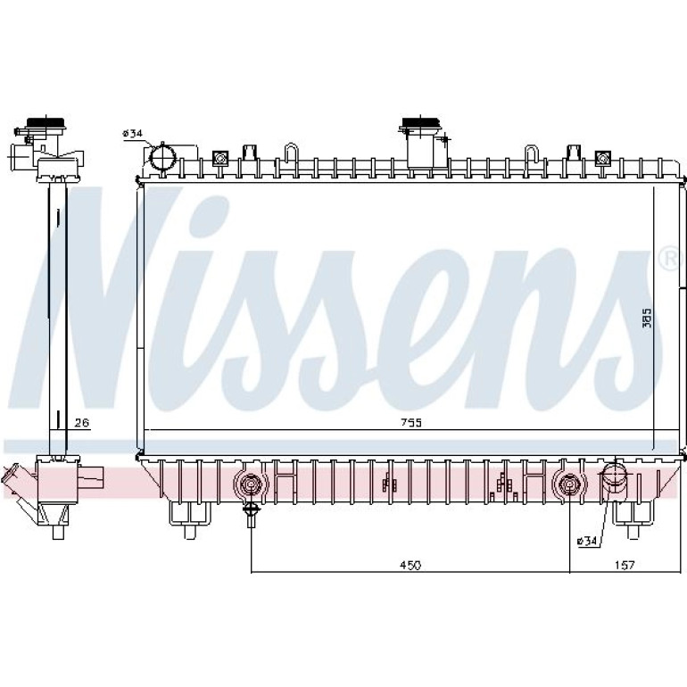 Wasserkühler PKW 69097 Wasserkühler PKW 69097