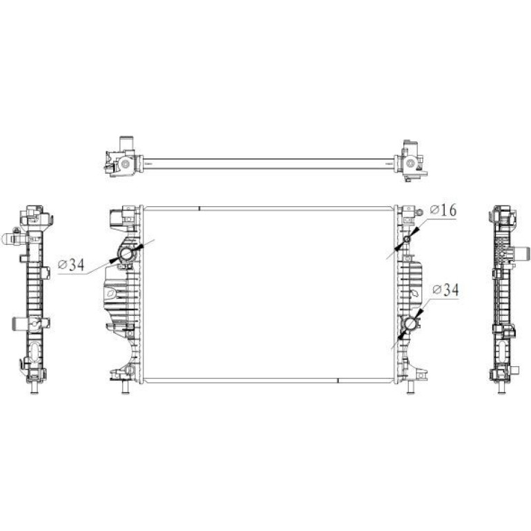 Kühler, Motorkühlung 59284 Kühler, Motorkühlung 59284