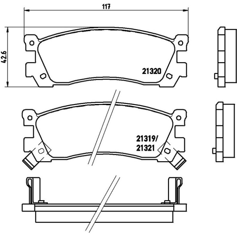 BREMBO Bremsklötze HA P 49 025 BREMBO Bremsklötze HA P 49 025