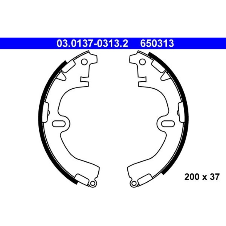 Bremsbackensatz 03.0137-0313.2 Bremsbackensatz 03.0137-0313.2