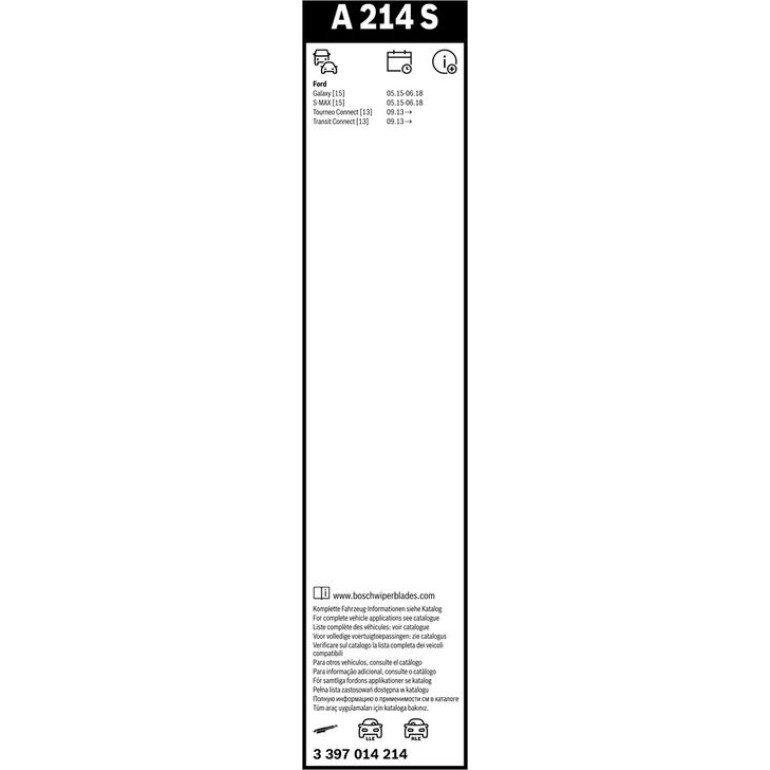 Bosch Scheibenwischer Aerotwin A214S 3397014214 Bosch Scheibenwischer Aerotwin A214S 3397014214