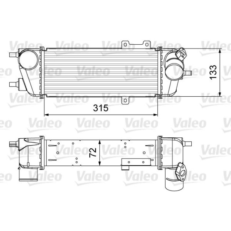 VALEO Druckluftkühler 818361 VALEO Druckluftkühler 818361
