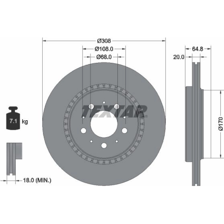 Bremsscheibe Volvo T. Xc90 92126803
