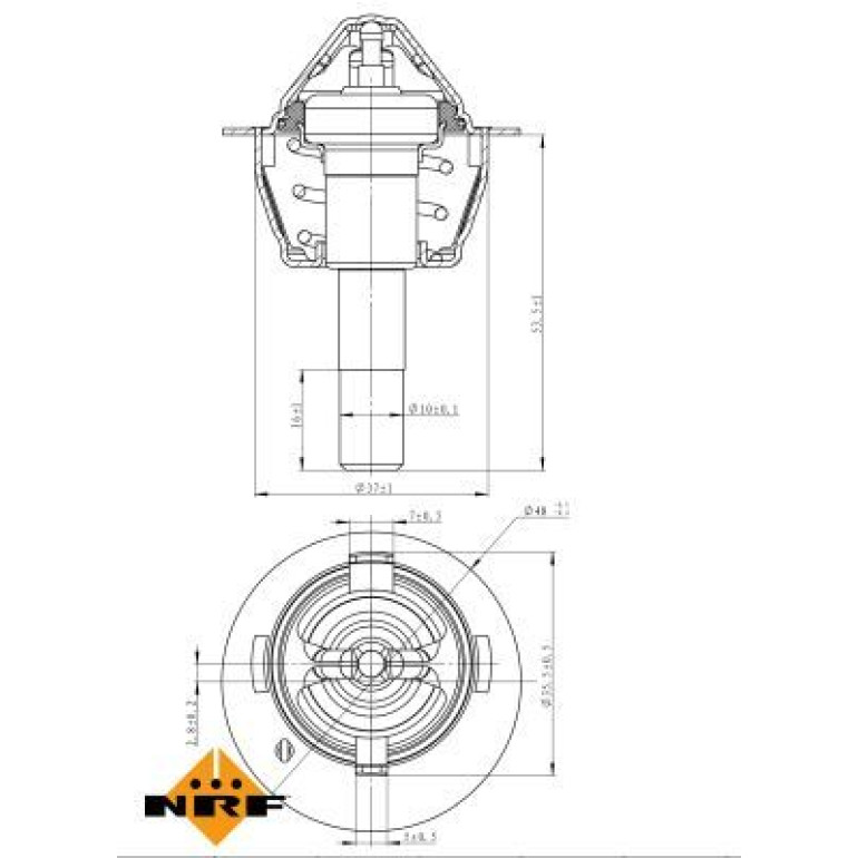 NRF Thermostat, Kühlmittel 725189 NRF Thermostat, Kühlmittel 725189