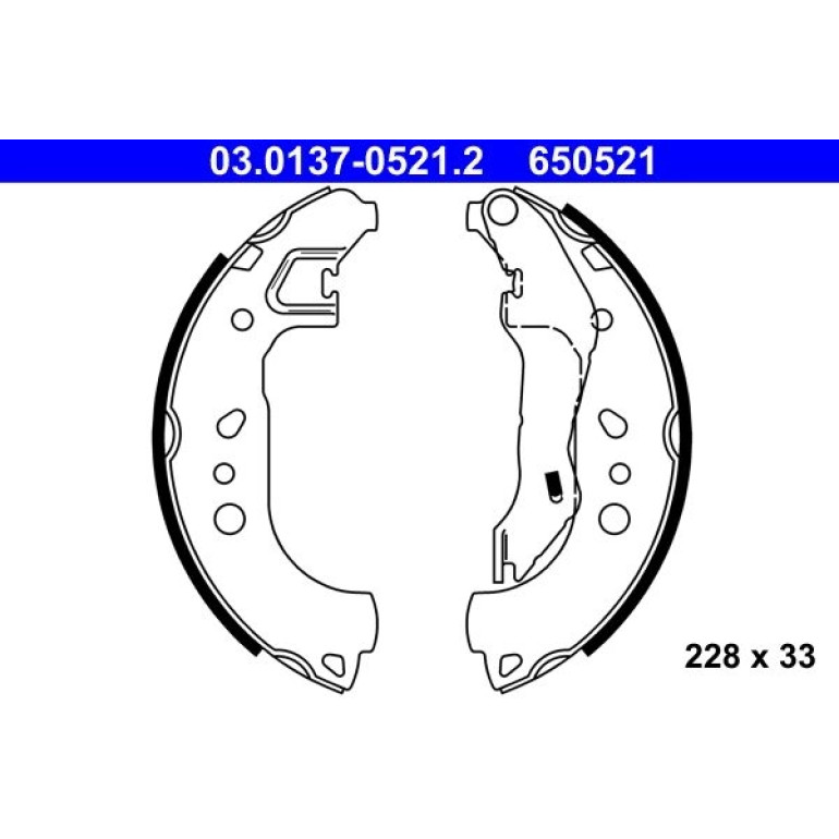 Bremsbackensatz 03.0137-0521.2 Bremsbackensatz 03.0137-0521.2