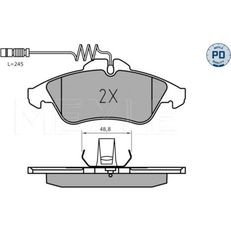 MEYLE Bremsklötze Vorderachse Platinum 025 215 7620/PD