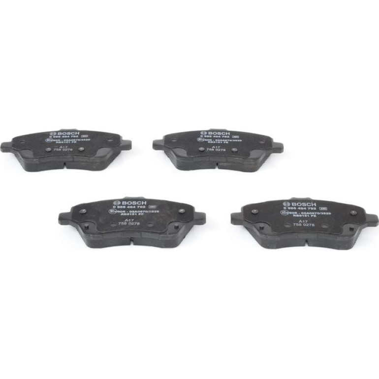 Bremsklötze Premium 0 986 494 792 Bremsklötze Premium 0 986 494 792