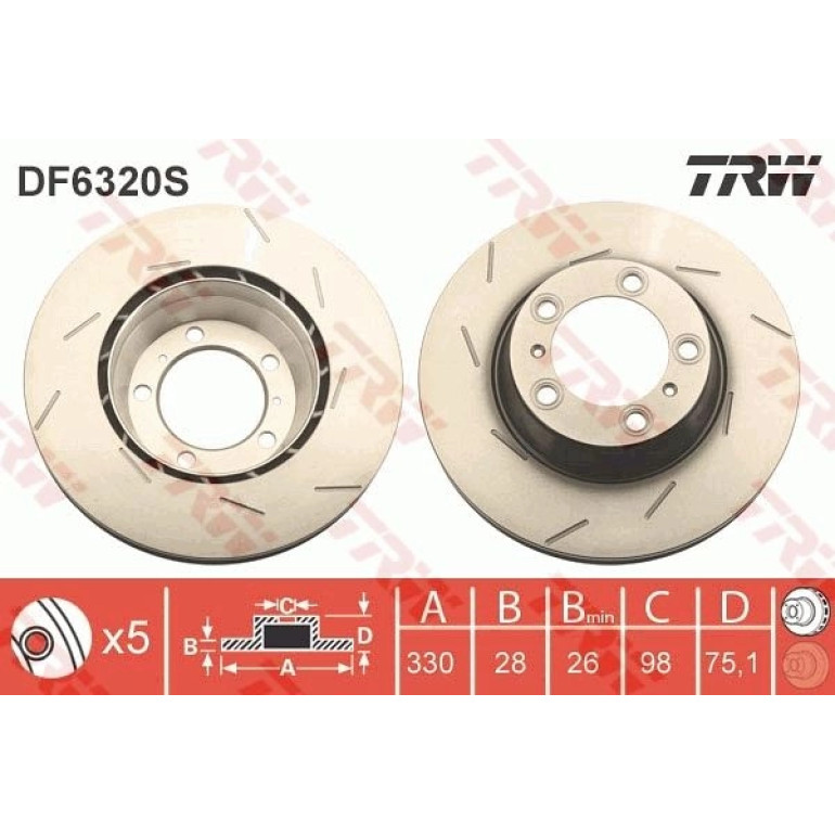 Bremsscheibe Porsche T. Panamera 09- Le DF6320S Bremsscheibe Porsche T. Panamera 09- Le DF6320S