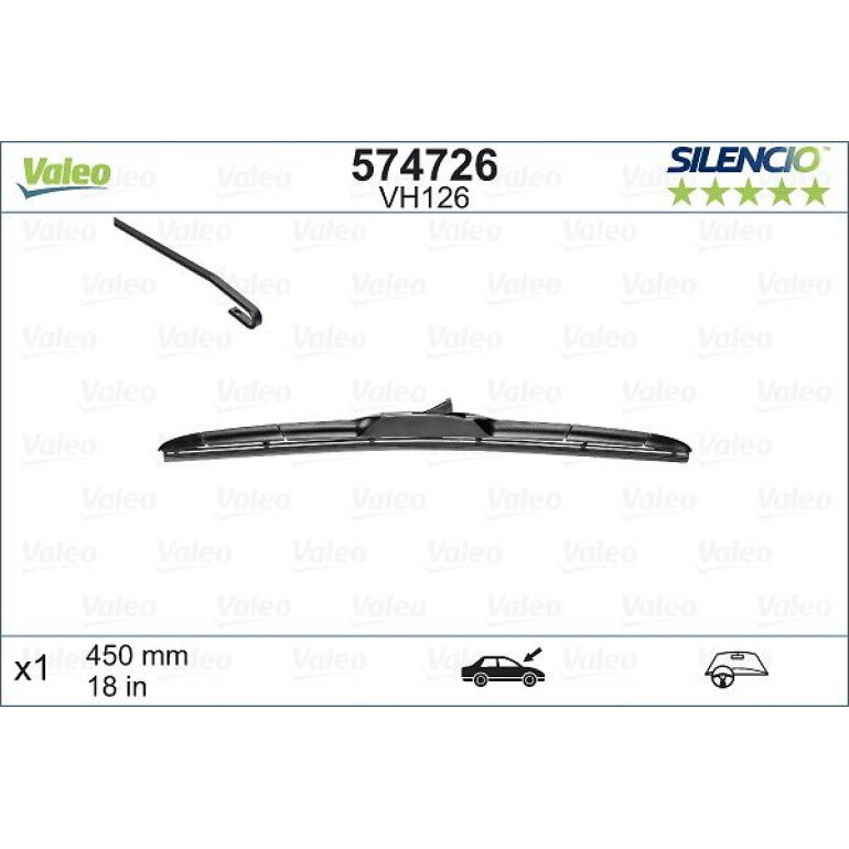 VM126 VALEO Silencio HBLADE (1x) 574726 VM126 VALEO Silencio HBLADE (1x) 574726