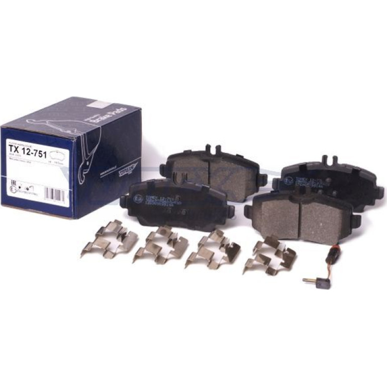 TOMEX brakes Bremsbelagsatz, Scheibenbremse TX 12-751 TOMEX brakes Bremsbelagsatz, Scheibenbremse TX 12-751