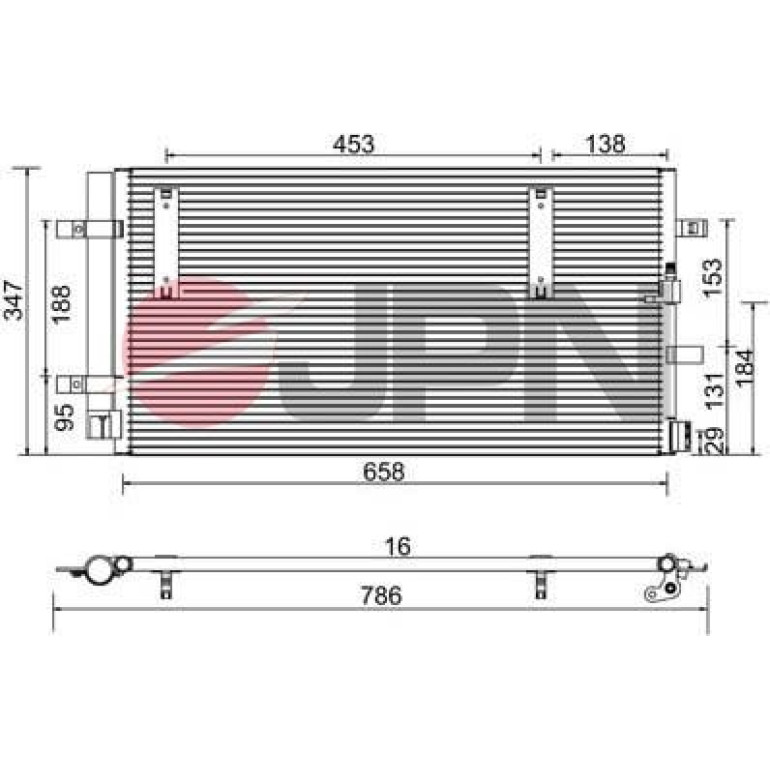 JPN Kondensator, Klimaanlage 60C9077-JPN JPN Kondensator, Klimaanlage 60C9077-JPN