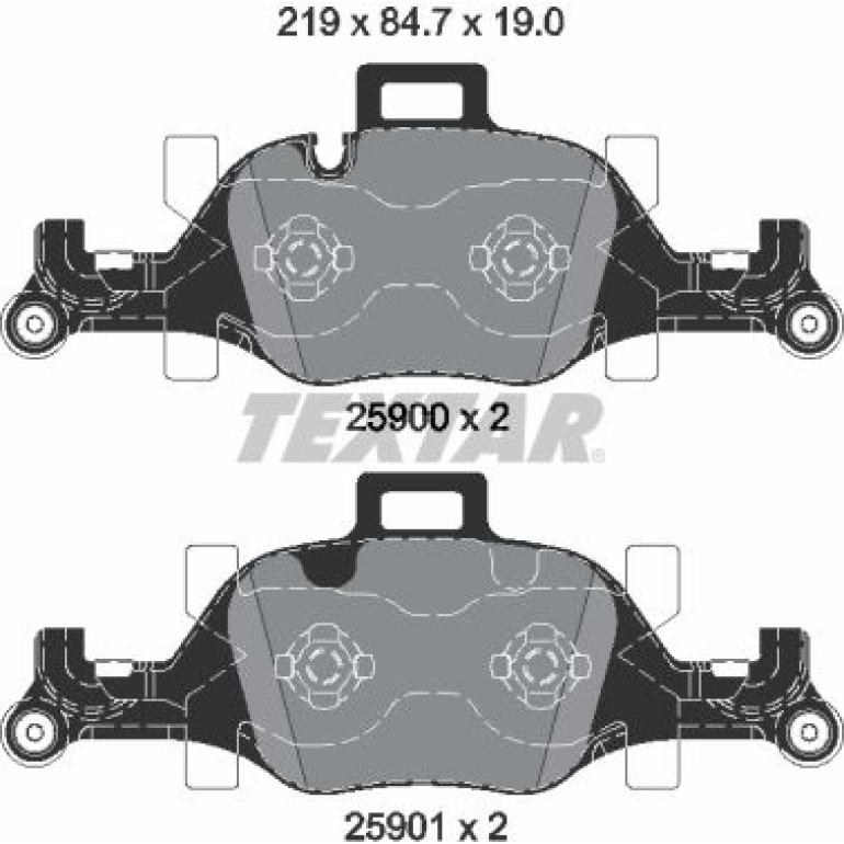 Bremsbelagsatz Bmw S. 7 2.5-3.0 D 15 2590001 Bremsbelagsatz Bmw S. 7 2.5-3.0 D 15 2590001