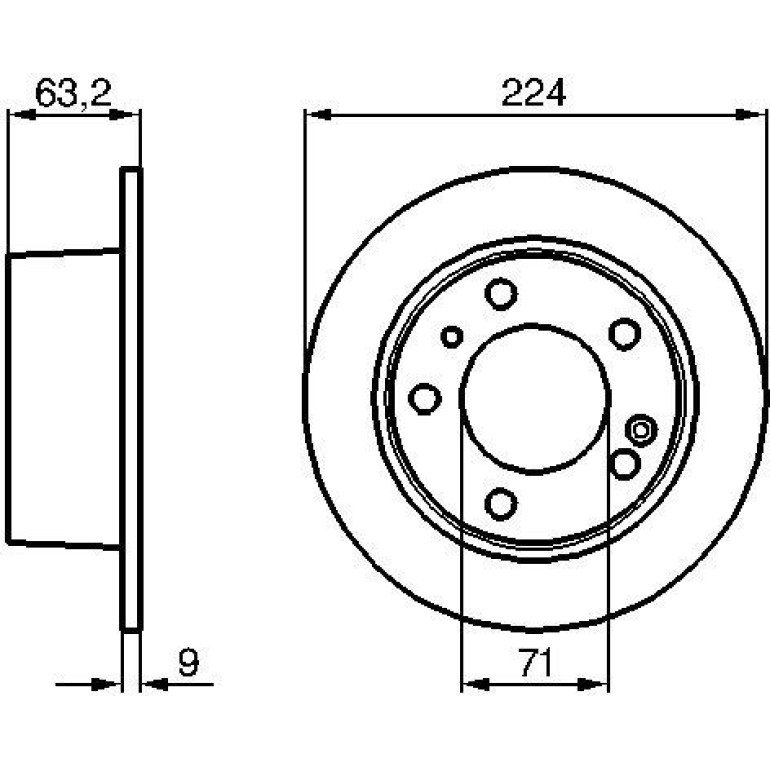 Bremsscheibe HA 0 986 478 141 Bremsscheibe HA 0 986 478 141