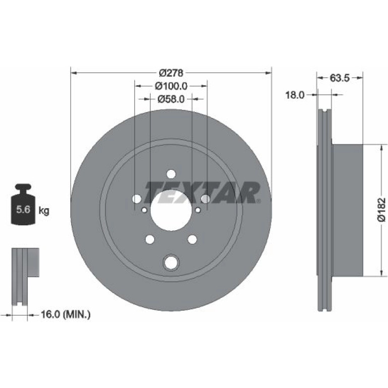 Bremsscheibe Subaru T. Forester 2.0 13 92278503 Bremsscheibe Subaru T. Forester 2.0 13 92278503