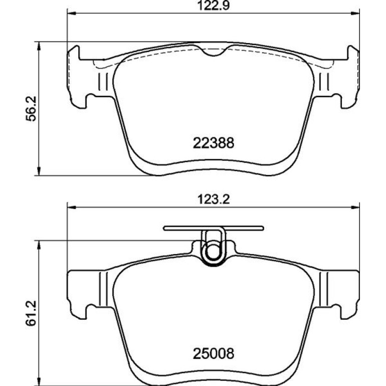 BREMBO Bremsklötze HA P 85 191 BREMBO Bremsklötze HA P 85 191
