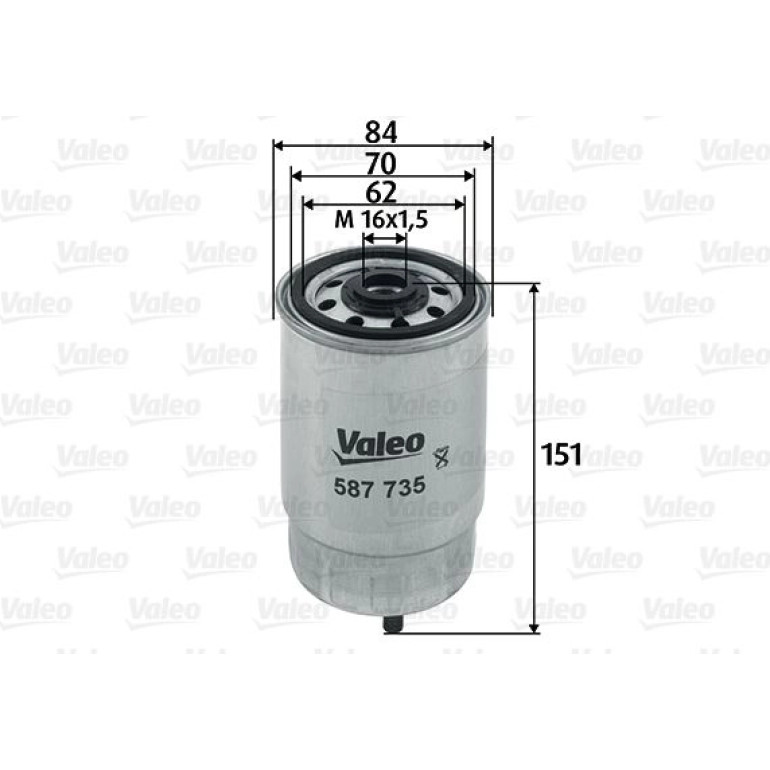 VALEO Kraftstofffilter 587735 VALEO Kraftstofffilter 587735