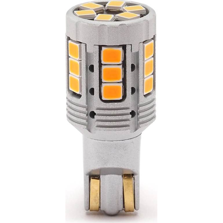 WY16W W2,1x9,5d T15 LED Glassockel 24x 2835 SMD Orange Canbus