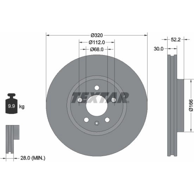 Bremsscheibe Vw P. A4/A5/Q5 2.0-3.2 Fsi 07 92160005 Bremsscheibe Vw P. A4/A5/Q5 2.0-3.2 Fsi 07 92160005