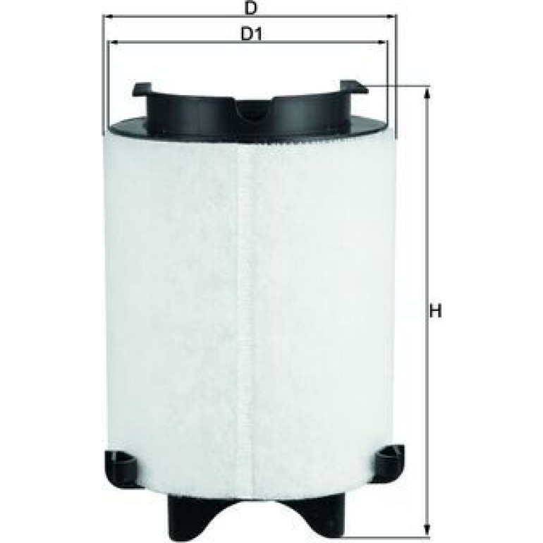 MAHLE Luftfilter LX 1566/1 MAHLE Luftfilter LX 1566/1