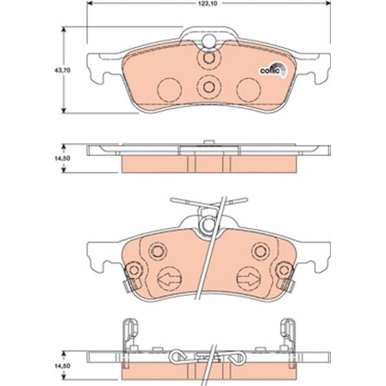 Bremsklötze HA GDB3458