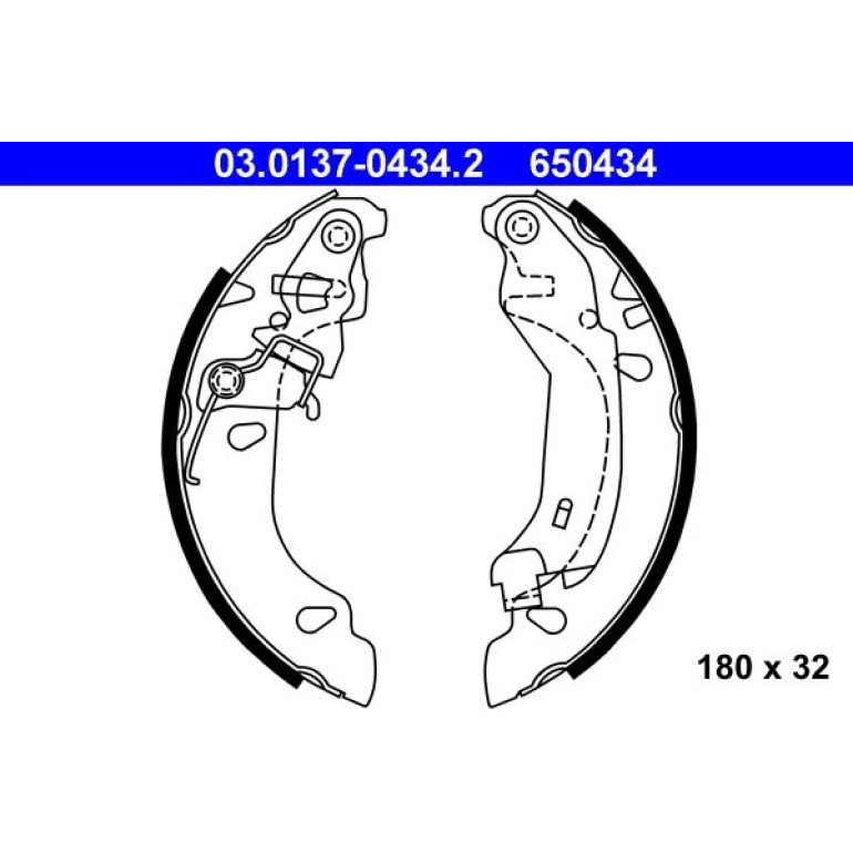 Bremsbackensatz 03.0137-0434.2 Bremsbackensatz 03.0137-0434.2