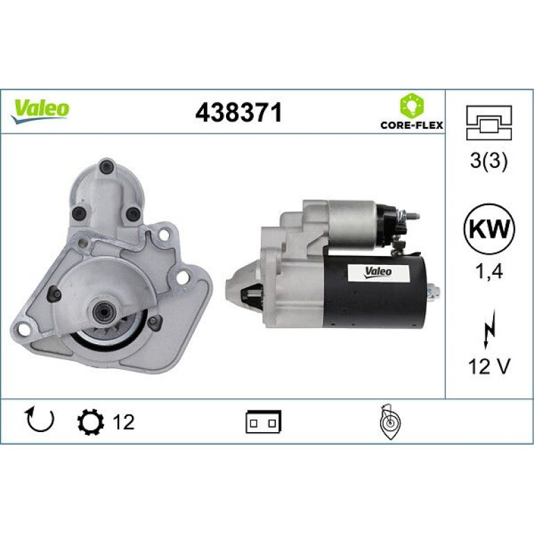 VALEO Anlasser 438371 VALEO Anlasser 438371