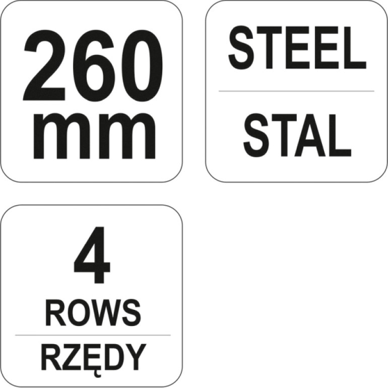 Stahldrahtbürste 4Reihig YT-6332 Stahldrahtbürste 4Reihig YT-6332