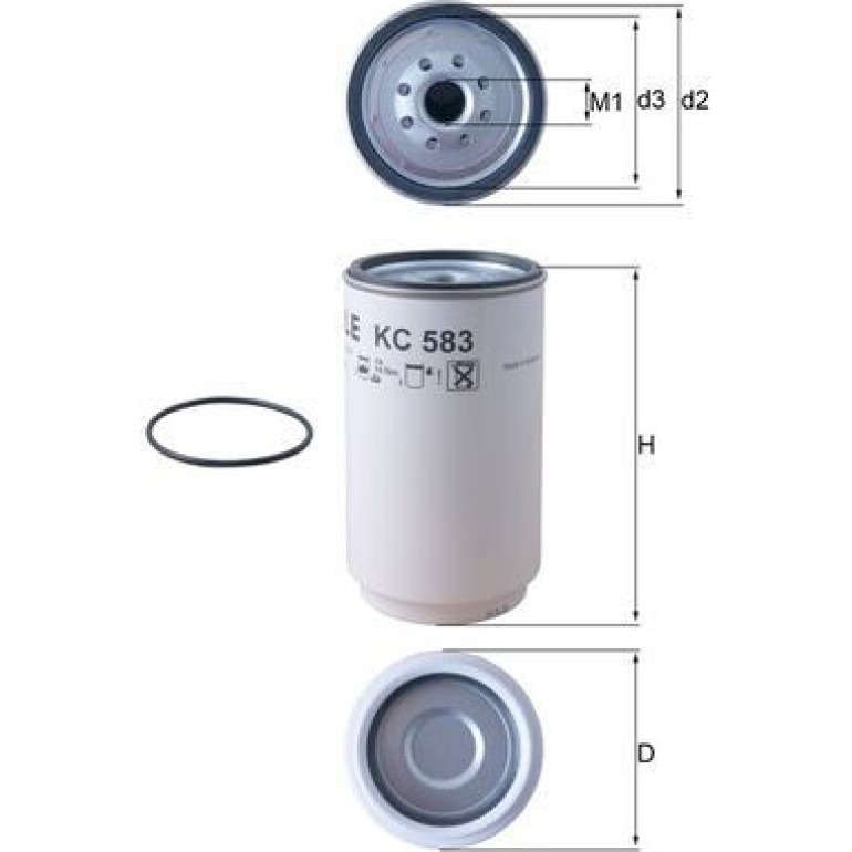 MAHLE Kraftstofffilter KC 583D MAHLE Kraftstofffilter KC 583D