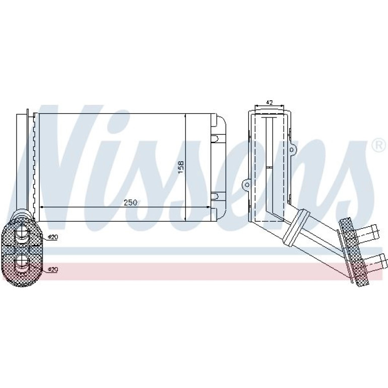 NISSENS Heizkörper 73972 NISSENS Heizkörper 73972