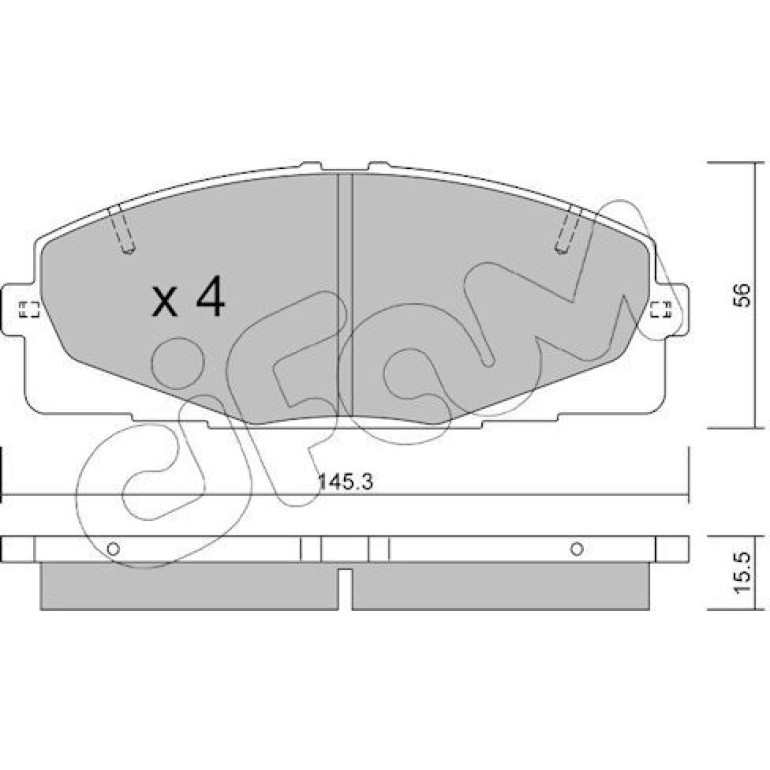 CIFAM Bremsbelagsatz, Scheibenbremse 822-883-0 CIFAM Bremsbelagsatz, Scheibenbremse 822-883-0