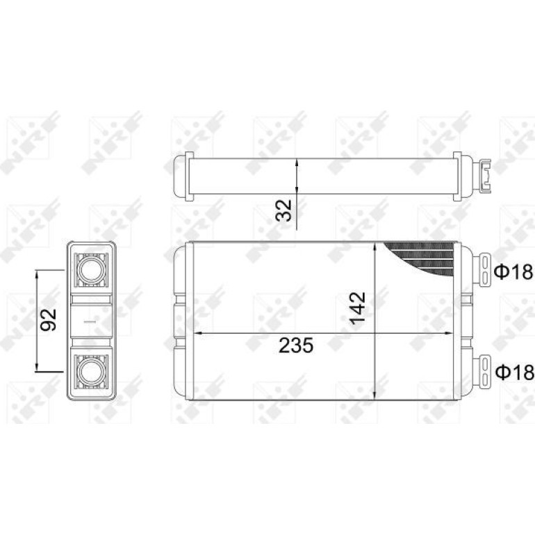 Wärmetauscher, Innenraumheizung 54312 Wärmetauscher, Innenraumheizung 54312