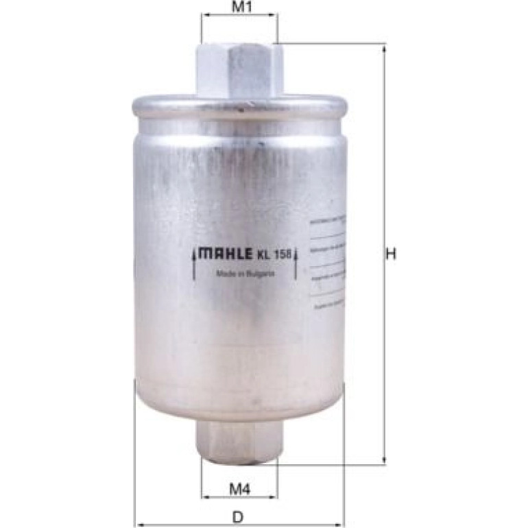 MAHLE Kraftstofffilter KL 158 MAHLE Kraftstofffilter KL 158