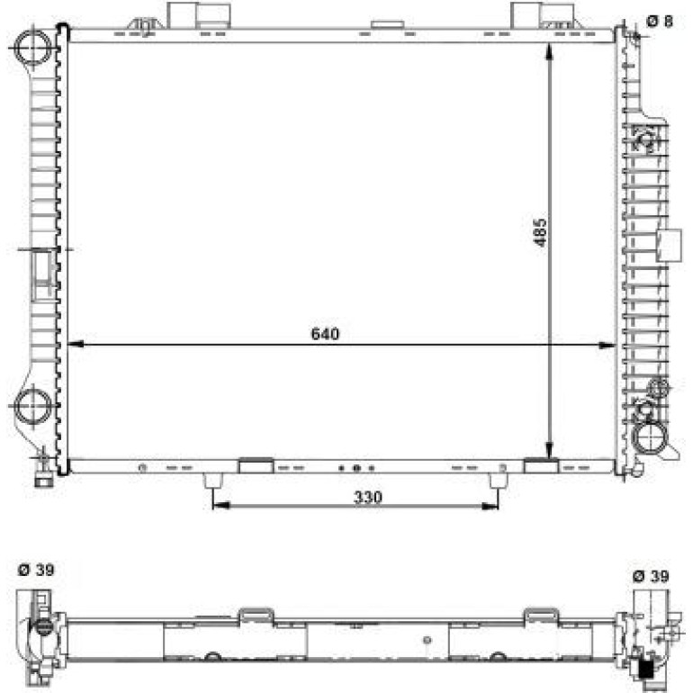 Kühler, Motorkühlung 58098