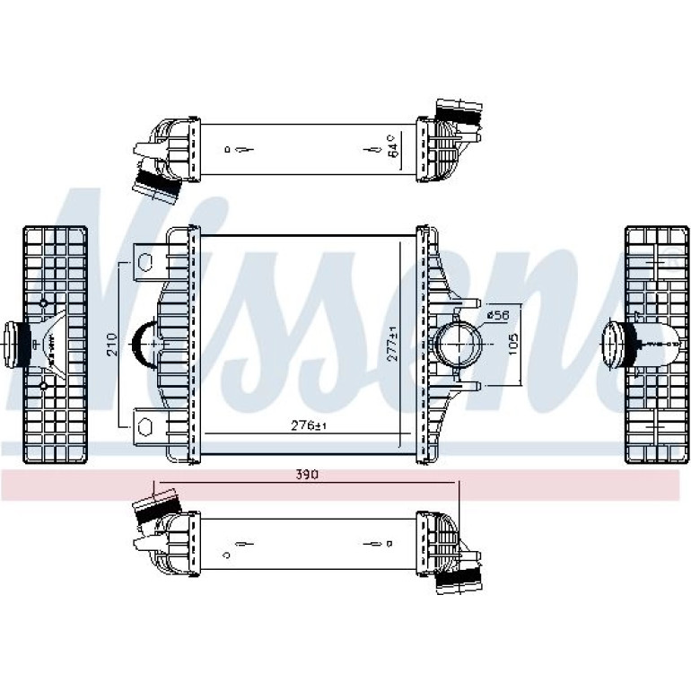 Ladeluftkühler PKW 961427 Ladeluftkühler PKW 961427