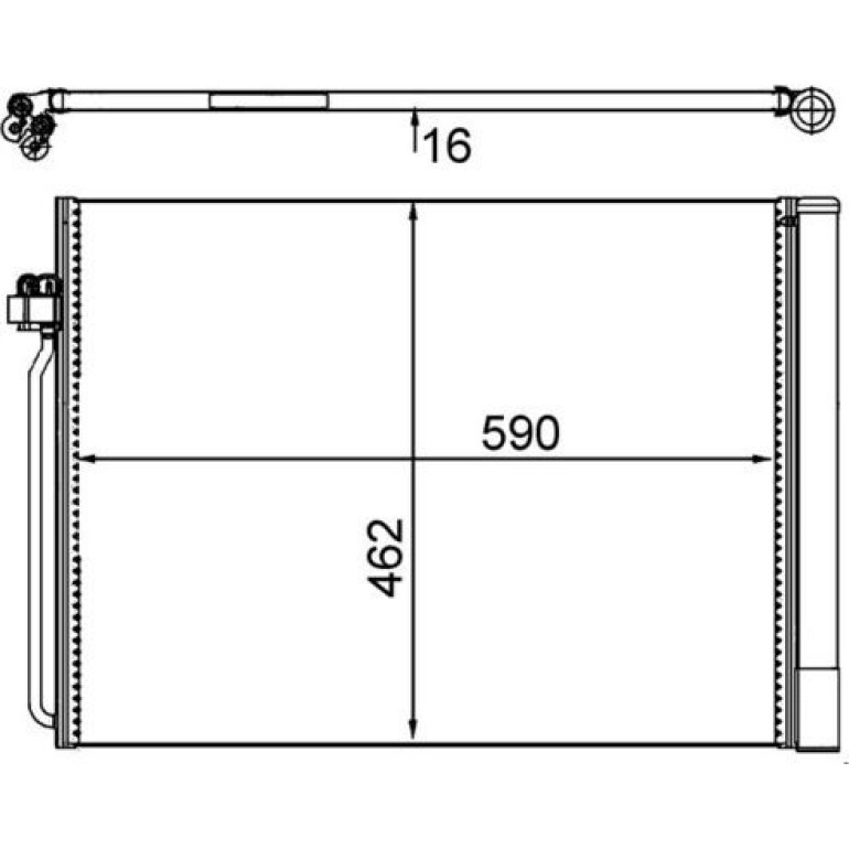 Kondensator, Klimaanlage AC 405 000S Kondensator, Klimaanlage AC 405 000S
