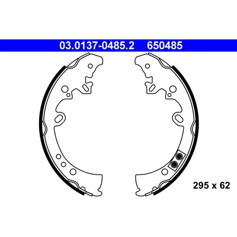 Bremsbackensatz 03.0137-0485.2 Bremsbackensatz 03.0137-0485.2
