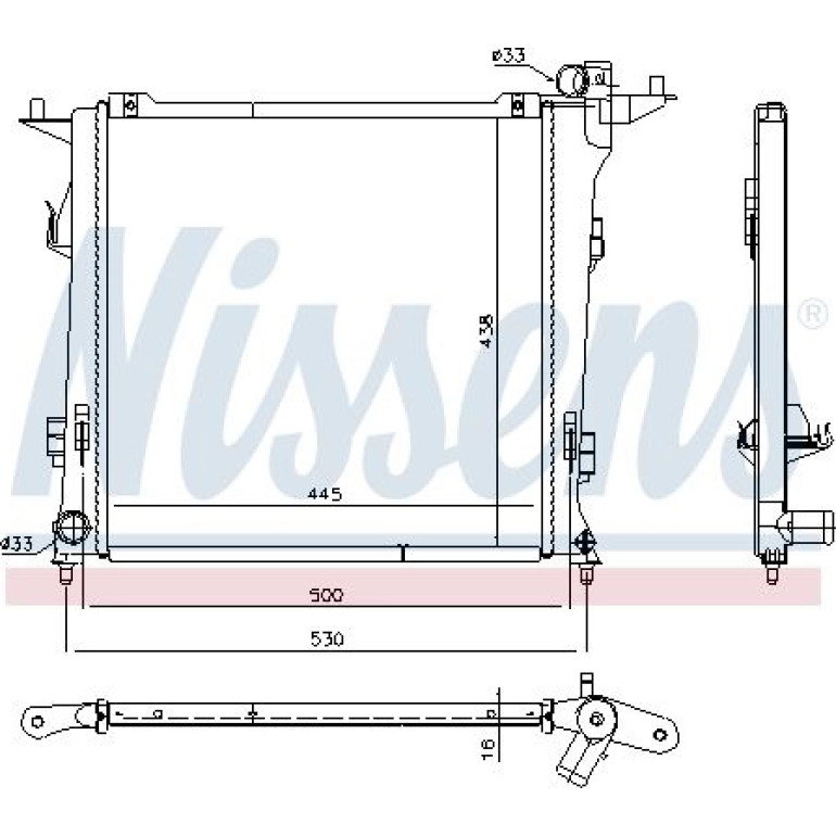 Wasserkühler PKW 675032